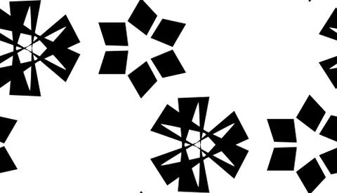 Scattered Black Snowflake Background Stock Illustration