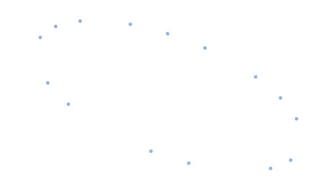 Scattered blue dots forming a subtle diagonal pattern across white 库存影片 335255849