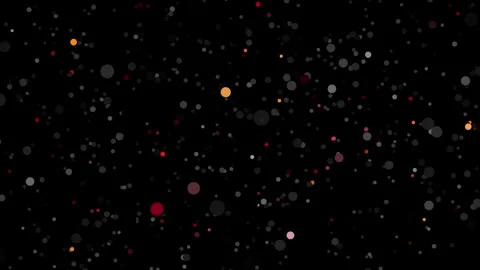Scattered Bokeh Lights and Particles on a Dark Black Background dots circles Stock Footage 330476243