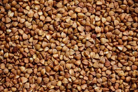 Scattered buckwheat background Stock Photos
