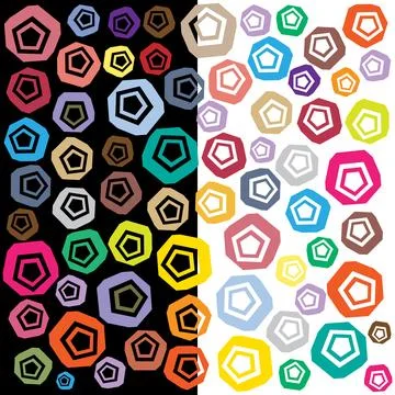 Scattered circles alphabet Stock Illustration