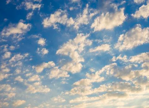 Scattered clouds Stock Photos