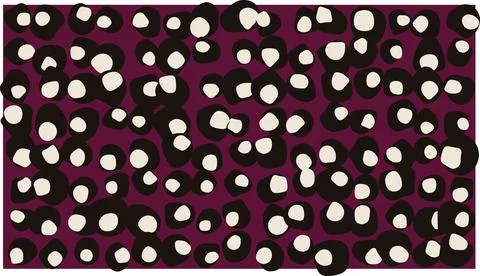 Scattered colorful polka dot pattern design Stock Illustration