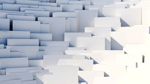 Scattered cubes - 8k abstract background Illustrazione stock