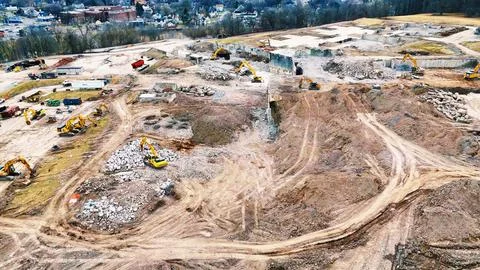 Scattered - Demolition - Development Center - Syracuse, NY 库存照片