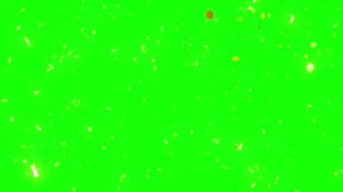 Scattered dollar bills floating on green background with copy space Stock Footage 346198526