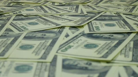 Scattered dollars and moving camera 動画素材 89538539