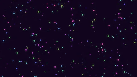 Scattered dots on black background, seamless pattern design Stockbeeldmateriaal 322066839