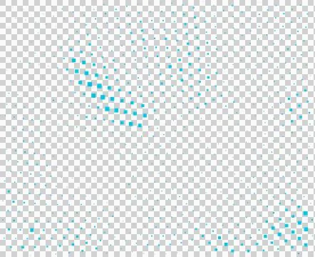 Scattered dots pattern with turquoise and gray pixels Stock Illustration