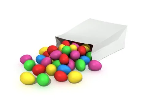 Scattered eggs Stock Illustration