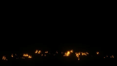 Scattered Fire 2 Stock Footage 127697280