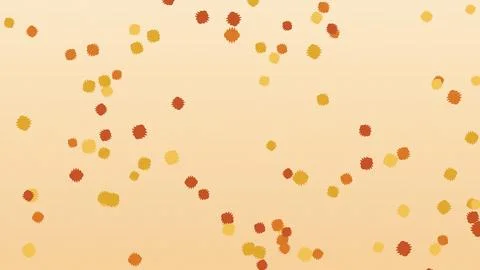 Scattered geometric dots pattern with warm gradient background Stock Illustration