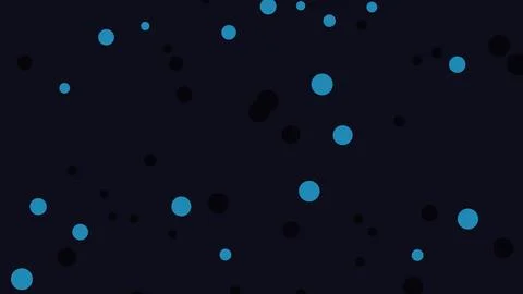 Scattered glowing blue dots on dark space background Stock Illustration