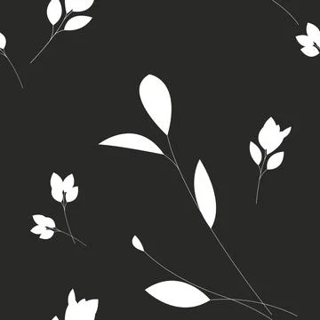 Scattered leaves seamless texture background. Leaf pattern イラスト素材