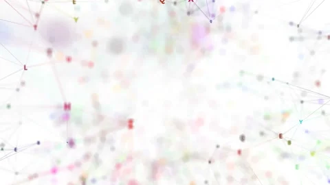 Scattered letters. Seamless loop. Stock Footage 104448575