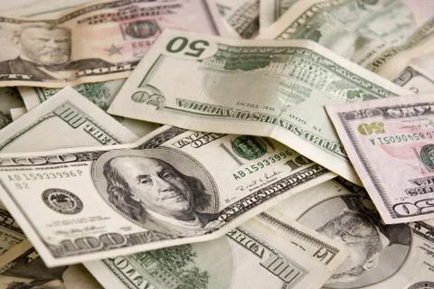 Scattered Money Stock Photos
