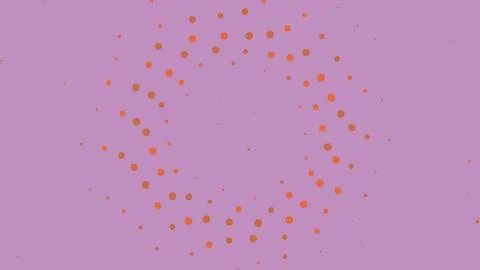 Scattered orange dots on purple background イラスト素材