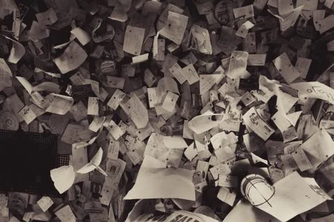 Scattered papers Stock Photos