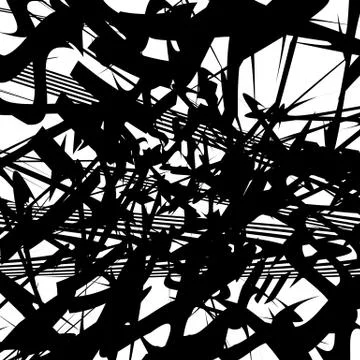 Scattered pattern. Scattered overlapping random shapes geometric pattern Illustrazione stock