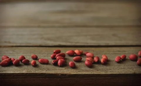 Scattered Peanuts Stock Photos