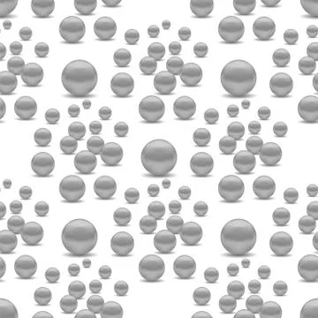 Scattered Pearls Seamless Pattern Stock Illustration