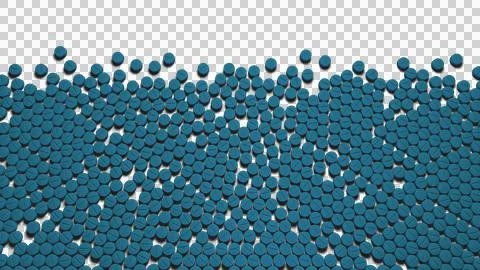 Scattered Pills Stock Illustration