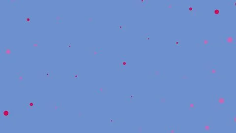 Scattered pink and red dots on blue background Stockillustratie
