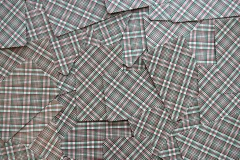 Scattered playing cards. The reverse side of playing cards.Abstract backgroun Stock Photos