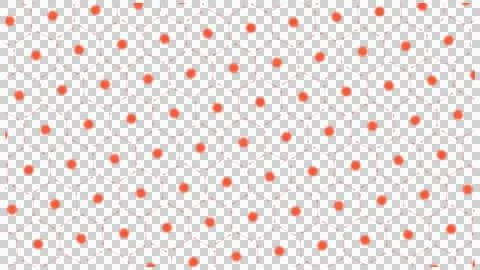 Scattered Red Dots Minimal Abstract Seamless Background Illustrazione stock