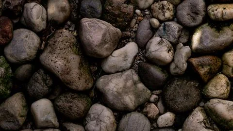 Scattered stone texture. Suitable for background Stock Photos