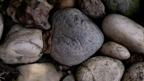 Scattered stone texture. Suitable for background Stock Photos