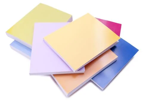 Scattered textbooks Foto stock