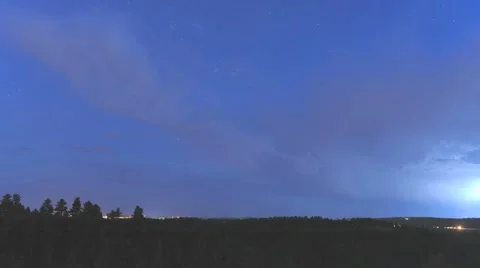 Scattered Thunderstorms Stock Footage 54741980