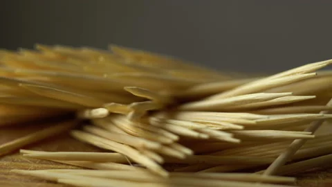 Scattered toothpicks 4K Stock-Footage 155059350