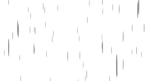 Scattered vertical rain lines, falling droplets on white, illustation Stock Illustration