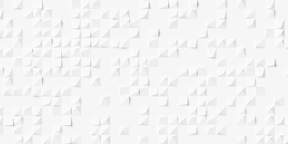 Scattered white offset random center polygon boxes or cubes polygon geometr.. イラスト素材