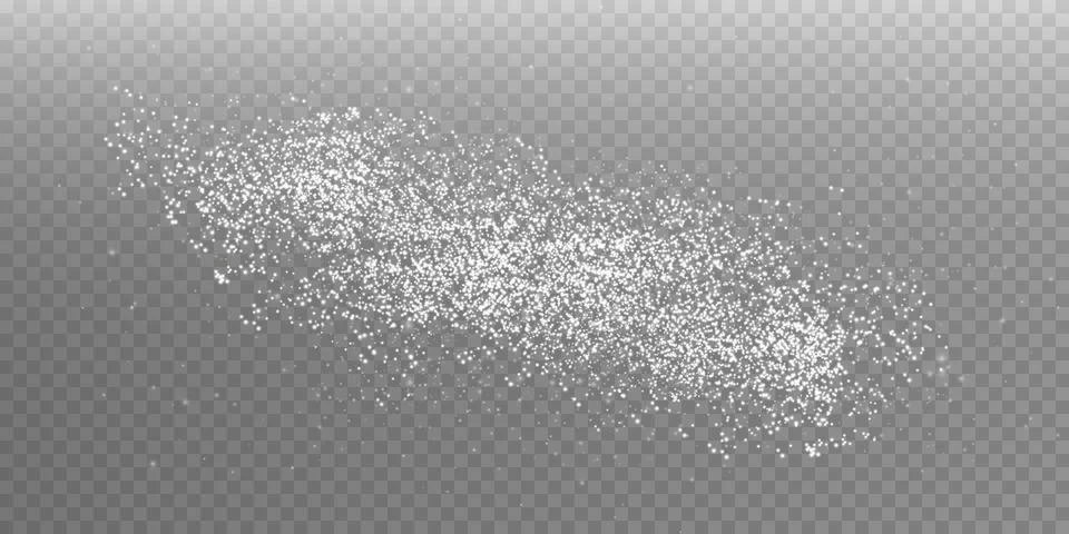 Scattered White Particles These include sugar, salt, flour, or any form of Stock Illustration