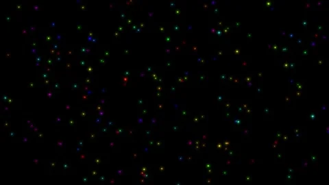 Scattering colorful light glitter particles Stock Footage 240324480