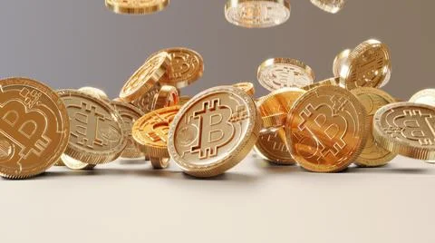 Scattering of Cryptocurrencies in an Isolated Environment Stock Illustration