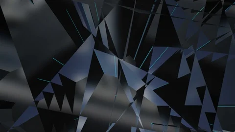 Scattering Dark Shapes Stock Footage 98586023