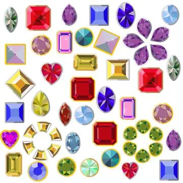 A scattering of jewelry. Stock Illustration