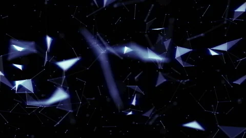 Scattering magic particles. Depth of field.Futuristic technology abstract Stock Footage 96908109