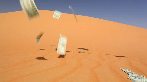 Scattering money Stock Footage 562292