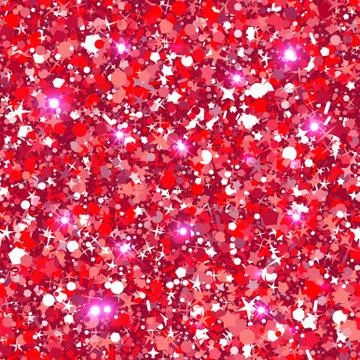 Scattering of precious rubies. Seamless pattern for invitation Stock-Illustration