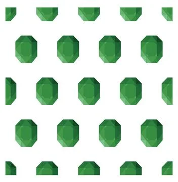 A scattering of precious stones. Multi-colored crystals, gems. Seamless pattern Stock Illustration