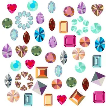 A scattering of stones. Stock Illustration