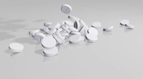 A scattering of tablets Stock Footage 60698114