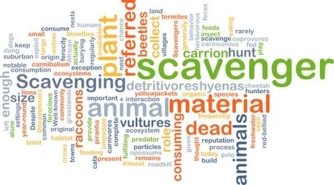 Scavenger background concept Stock Illustration