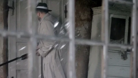 Scene from 1950s. FULL hd Video stock 82650515