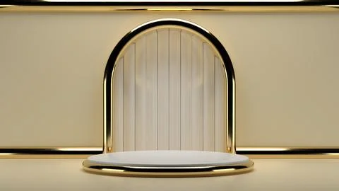 Scene background backdrop podium stand .product shelf standing backdrop .pe.. Stock Illustration